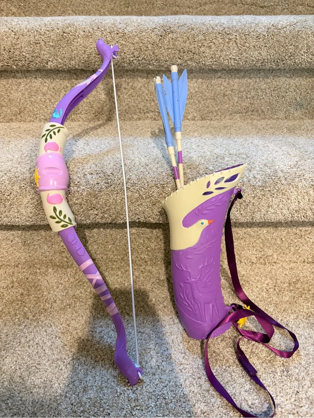 Disney Purple, Cream & Light Blue Kids Bow and Quiver Play Set
